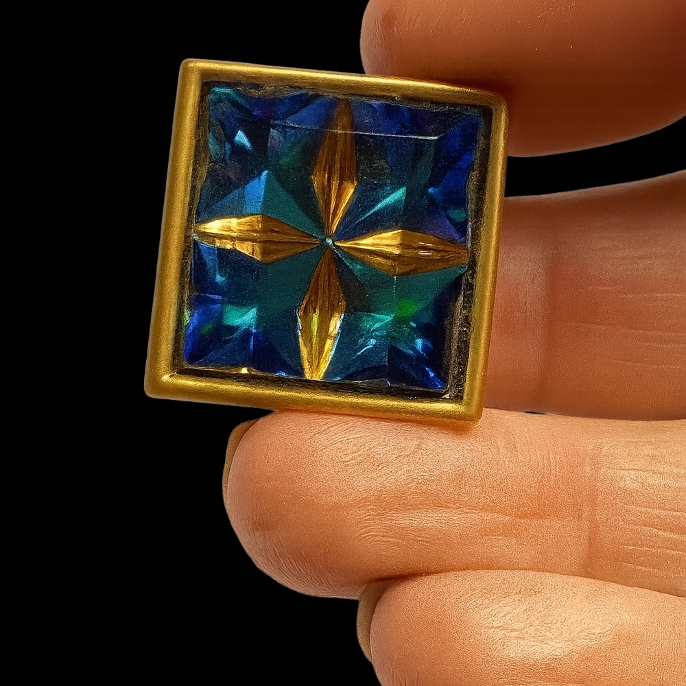 YSL Gripoix Clip On Earring Yves Saint Laurent